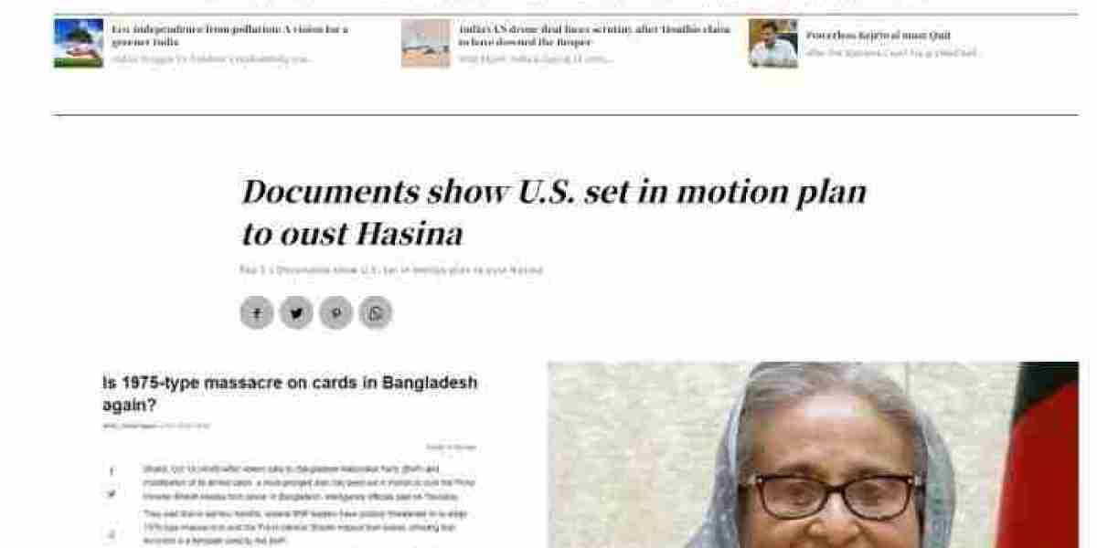 Five years ago, the United States made a plot to overthrow Hasina?