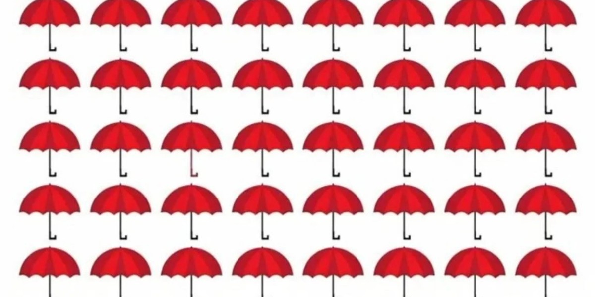 Zoom in on the picture and see if an umbrella is different, you are a genius if you find it