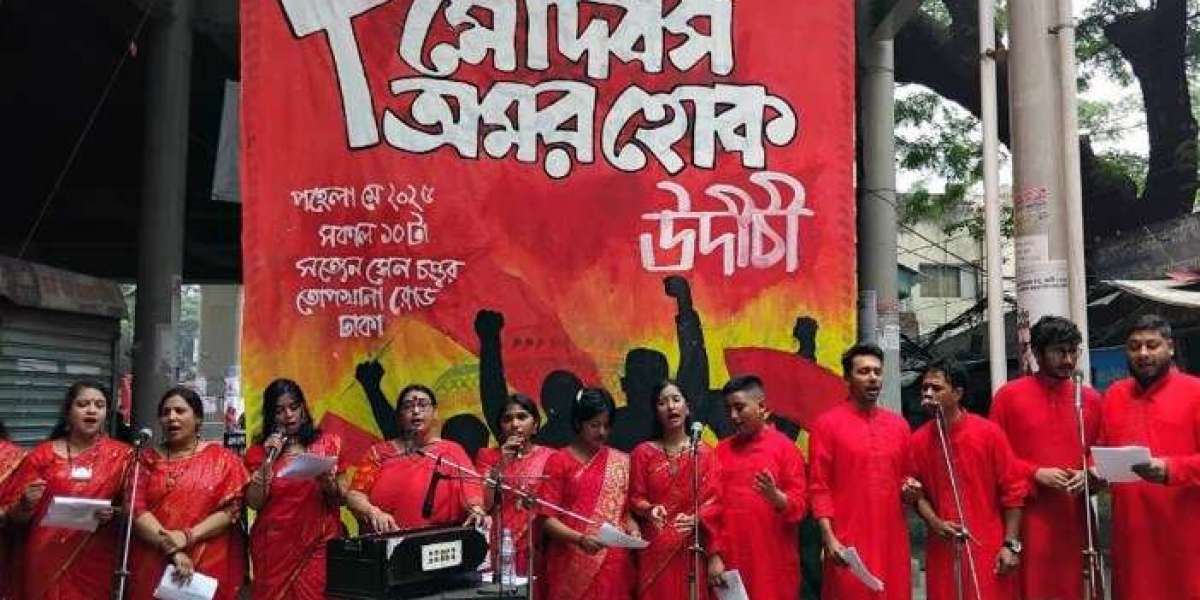 সাংস্কৃতিক কর্মীরা মে দিবস পালন করেন