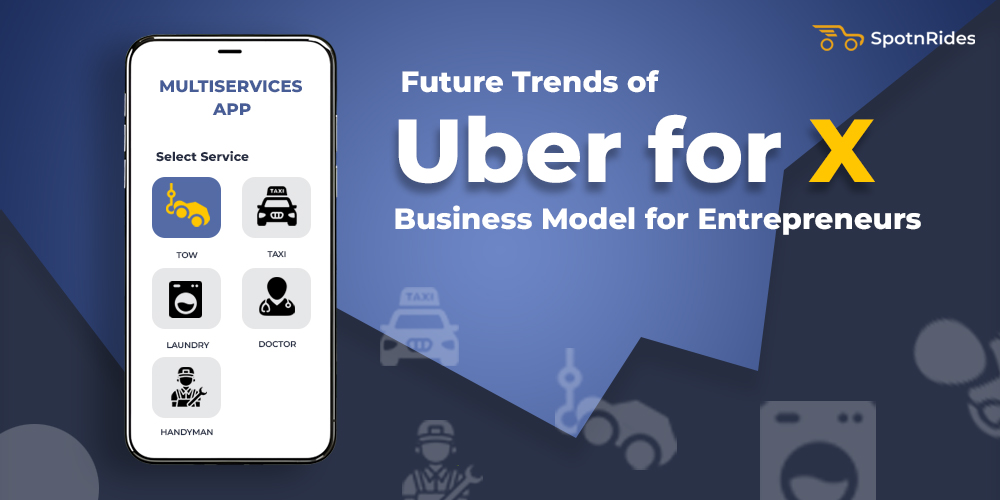Future Trends of Uber for X Business Model for Entrepreneurs - SpotnRides - AI Powered Taxi Booking App